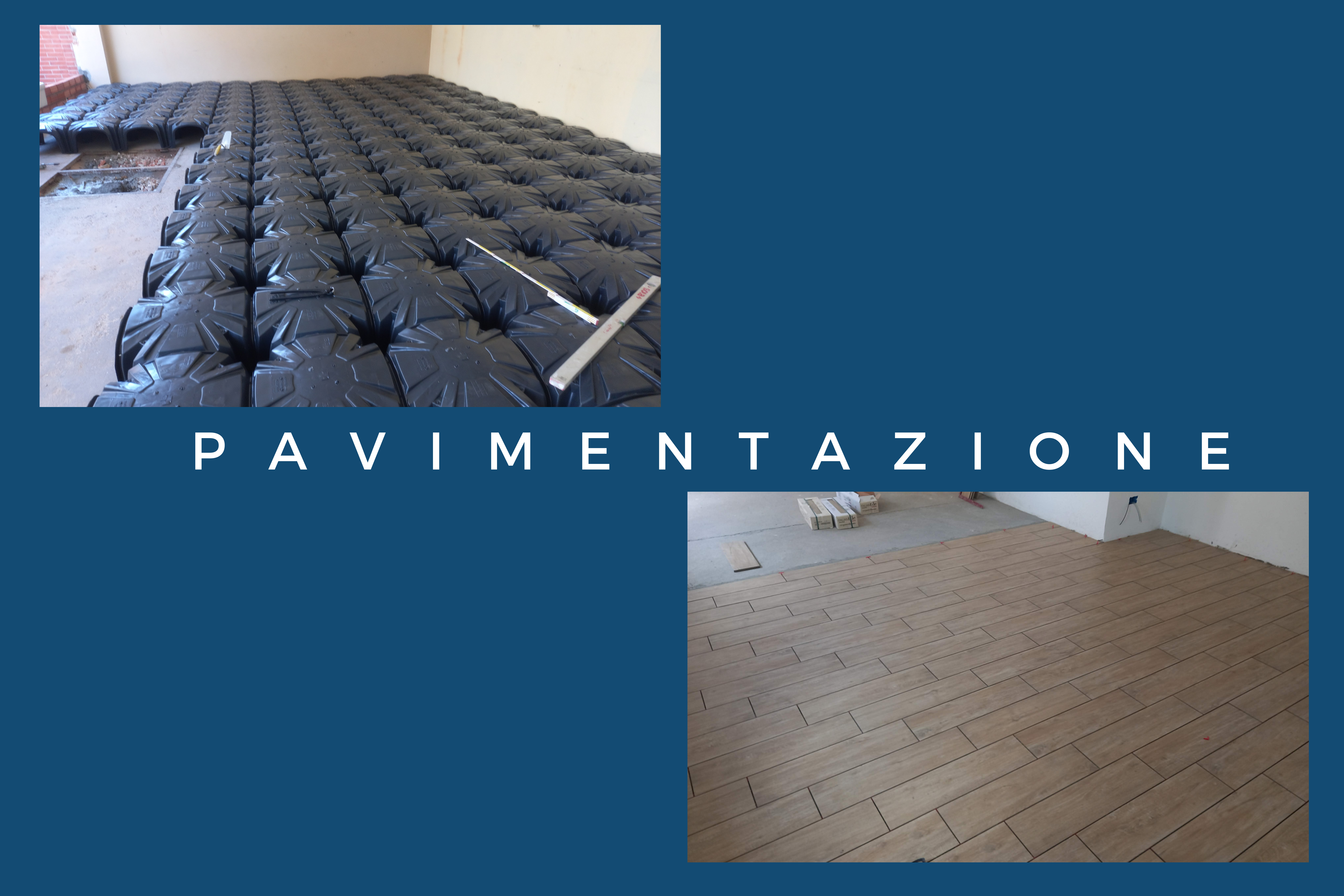 Costruito e livellato il pavimento dell'edificio utilizzando materiali resistenti e garantendo una superficie uniforme.
                                    
